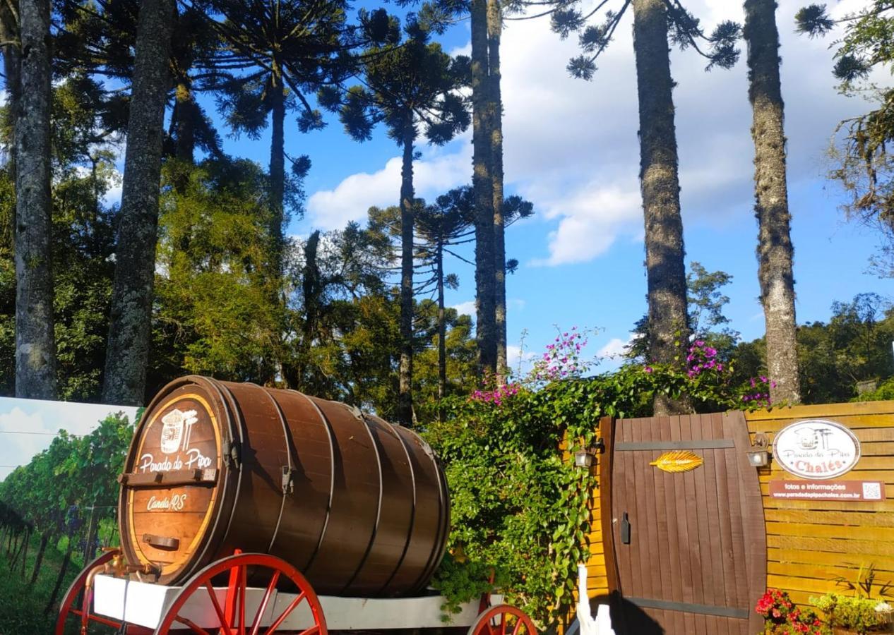 Chale Tematico Em Pipa De Vinho - Parada Da Pipa Chales กาเนรา ภายนอก รูปภาพ